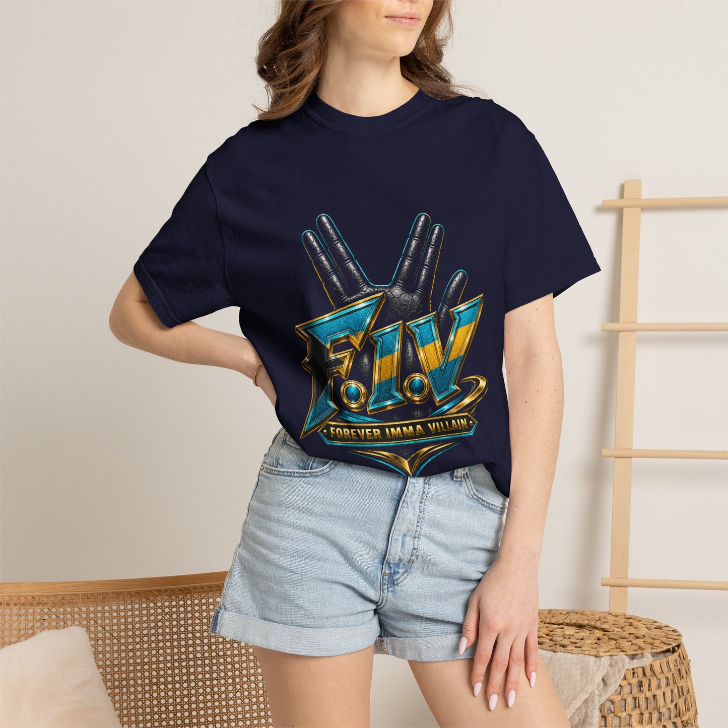 F.I.V. Island Gold Heavyweight Garment-Dyed Tee