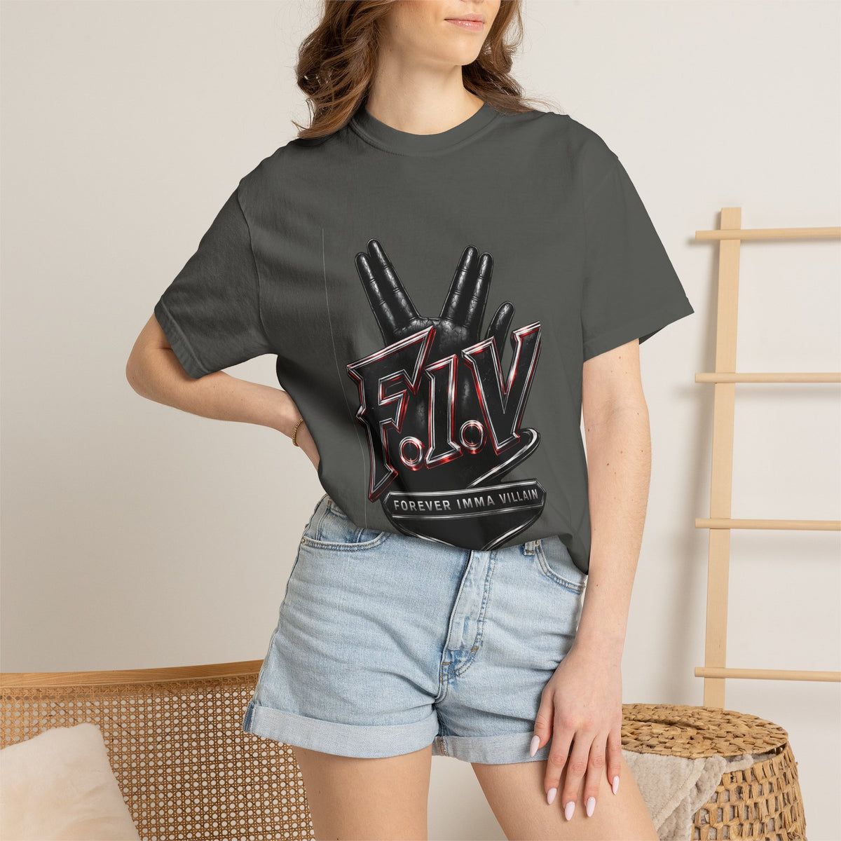 F.I.V. Crimson Edge Heavyweight Garment-Dyed Tee