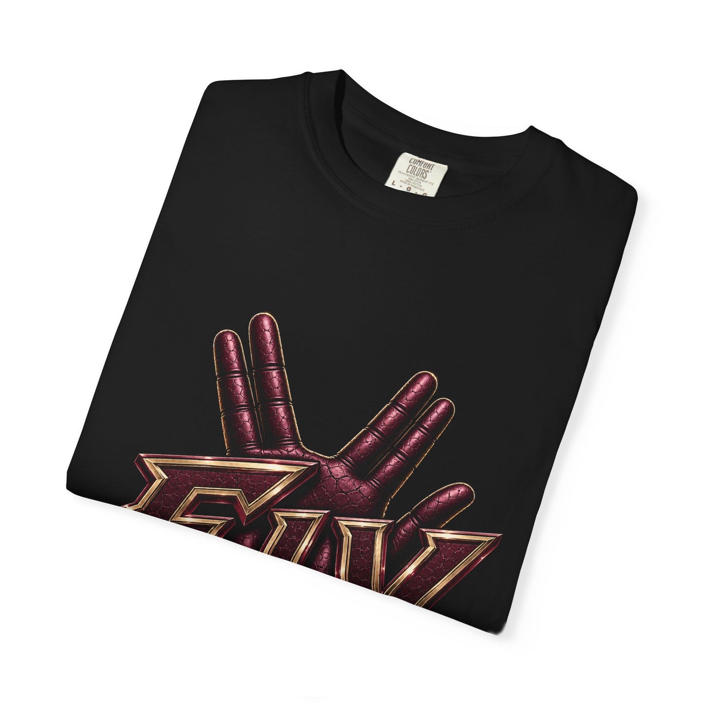 F.I.V. Burgundy Royalty Heavyweight Garment-Dyed Tee