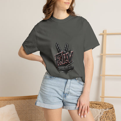 F.I.V. Crimson Edge Heavyweight Garment-Dyed Tee