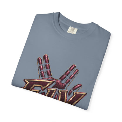 F.I.V. Burgundy Royalty Heavyweight Garment-Dyed Tee