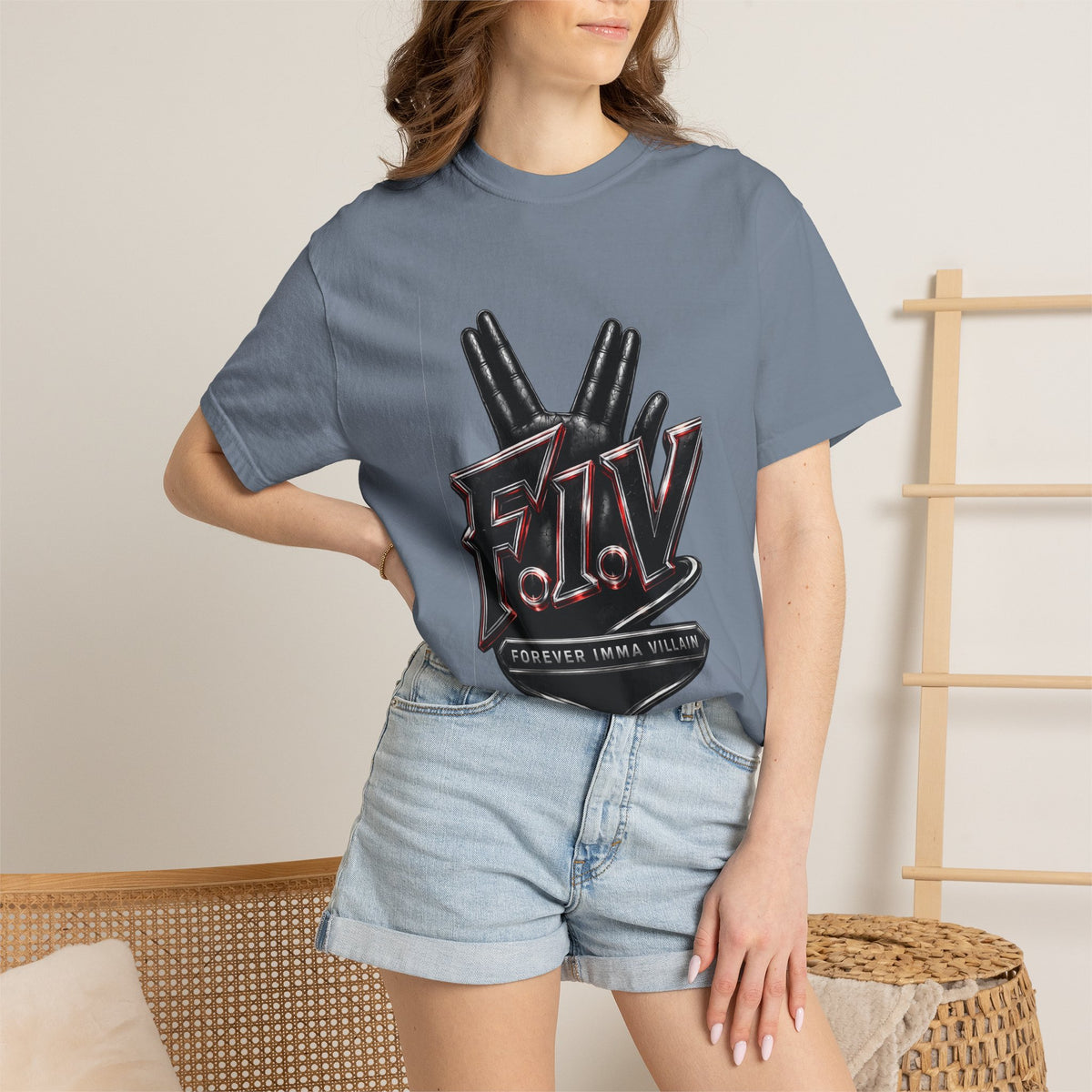 F.I.V. Crimson Edge Heavyweight Garment-Dyed Tee