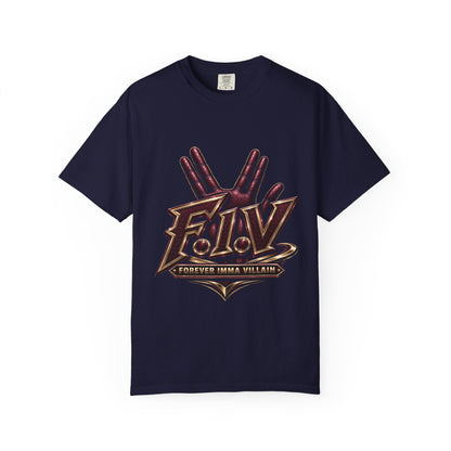 F.I.V. Burgundy Royalty Heavyweight Garment-Dyed Tee