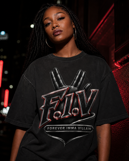 F.I.V. Crimson Edge Heavyweight Garment-Dyed Tee