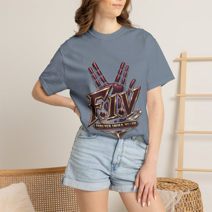 F.I.V. Burgundy Royalty Heavyweight Garment-Dyed Tee