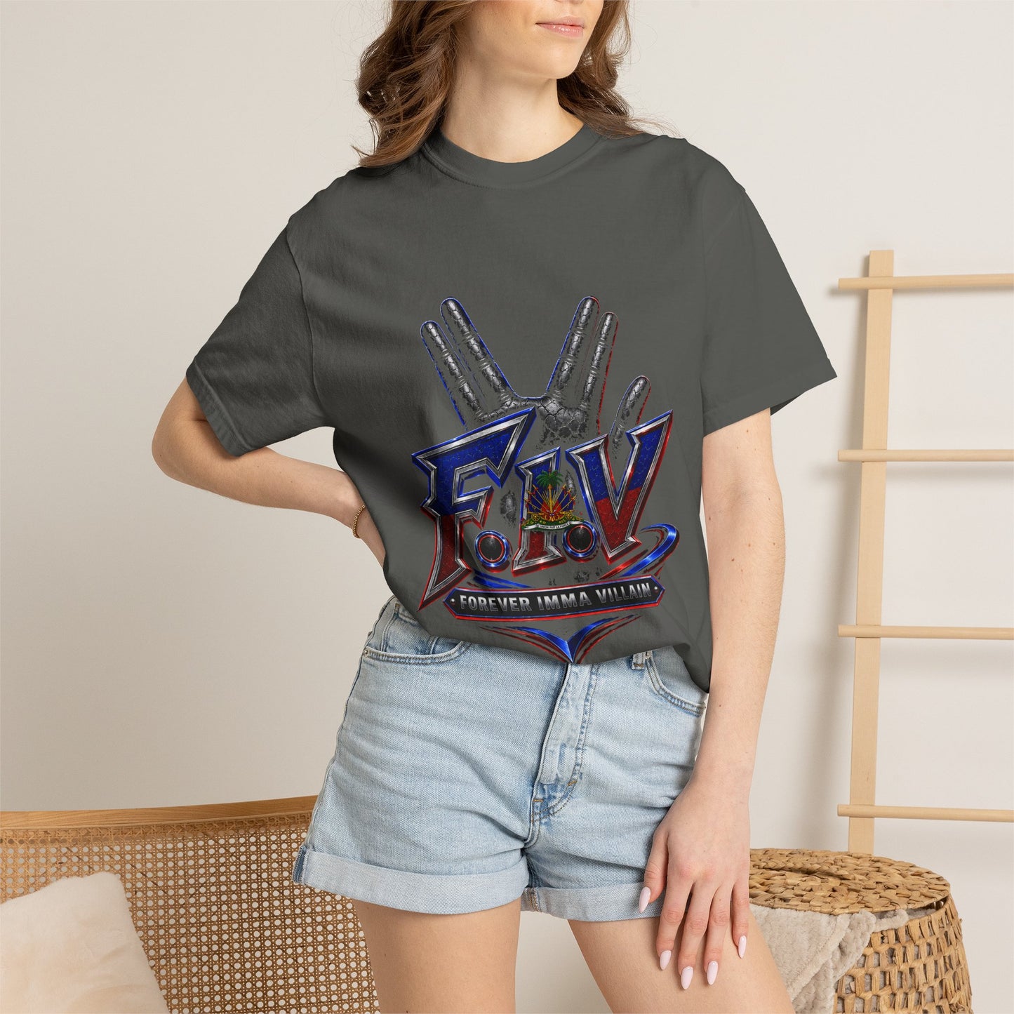 F.I.V. Haiti Heritage Heavyweight Garment-Dyed Tee