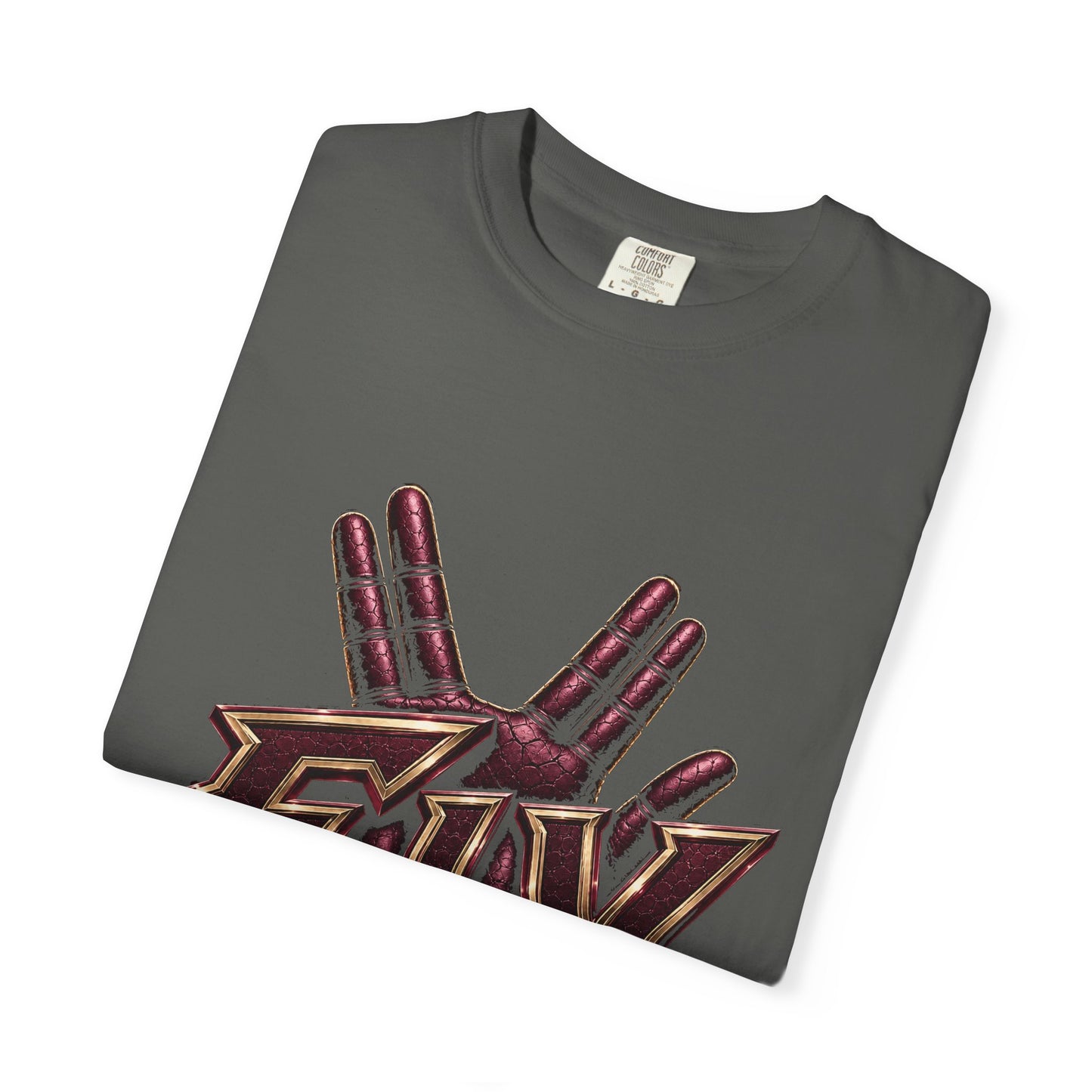 F.I.V. Burgundy Royalty Heavyweight Garment-Dyed Tee