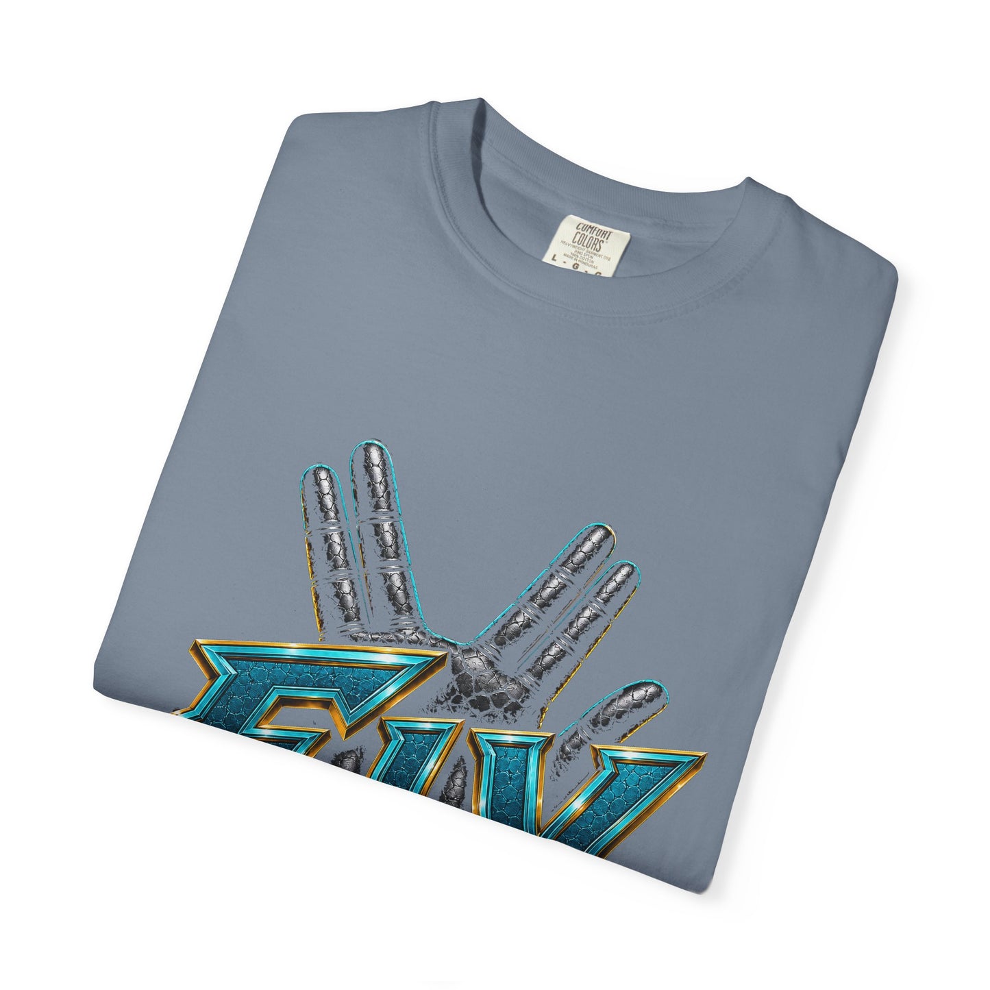 F.I.V. Aqua Crown Heavyweight Garment-Dyed Tee
