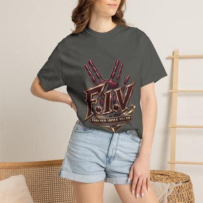 F.I.V. Burgundy Royalty Heavyweight Garment-Dyed Tee