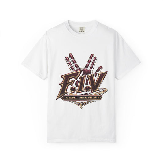 F.I.V. Burgundy Royalty Heavyweight Garment-Dyed Tee