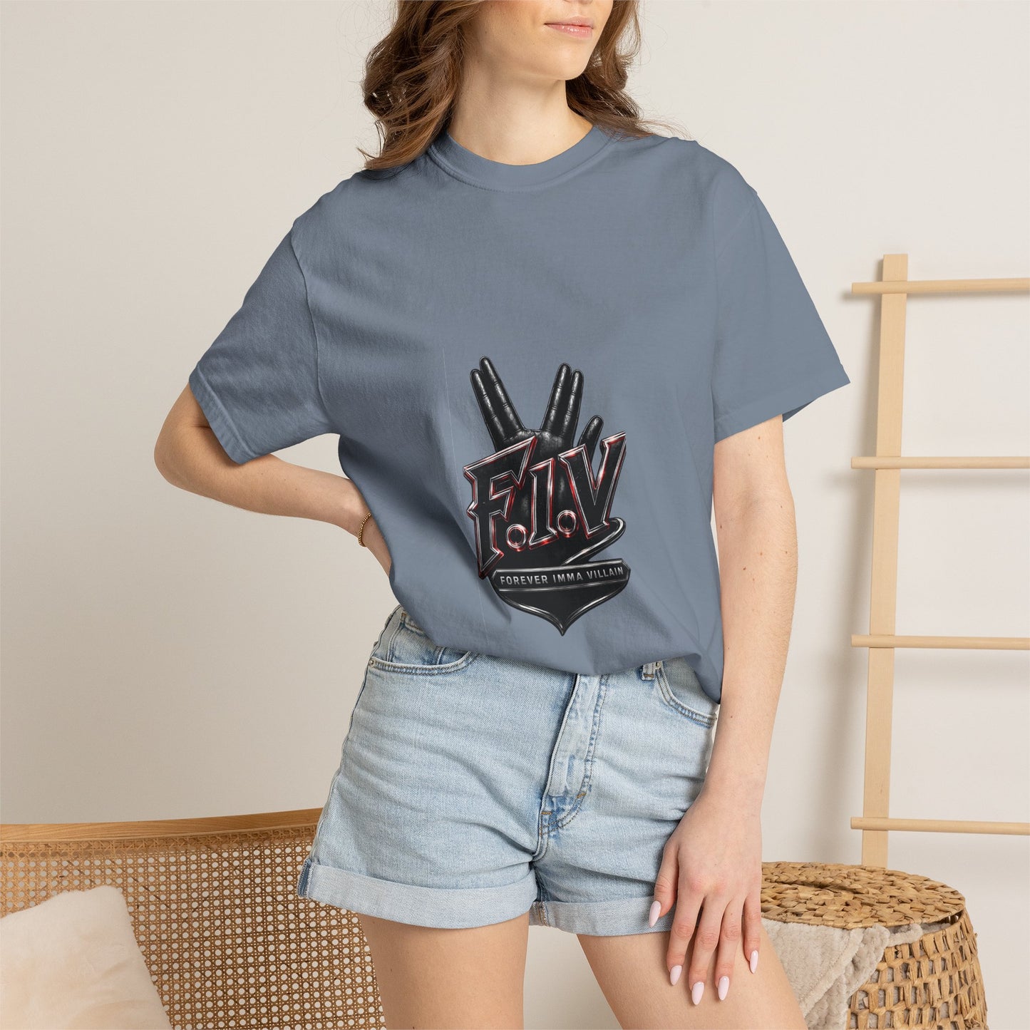 F.I.V. Crimson Edge Heavyweight Garment-Dyed Tee