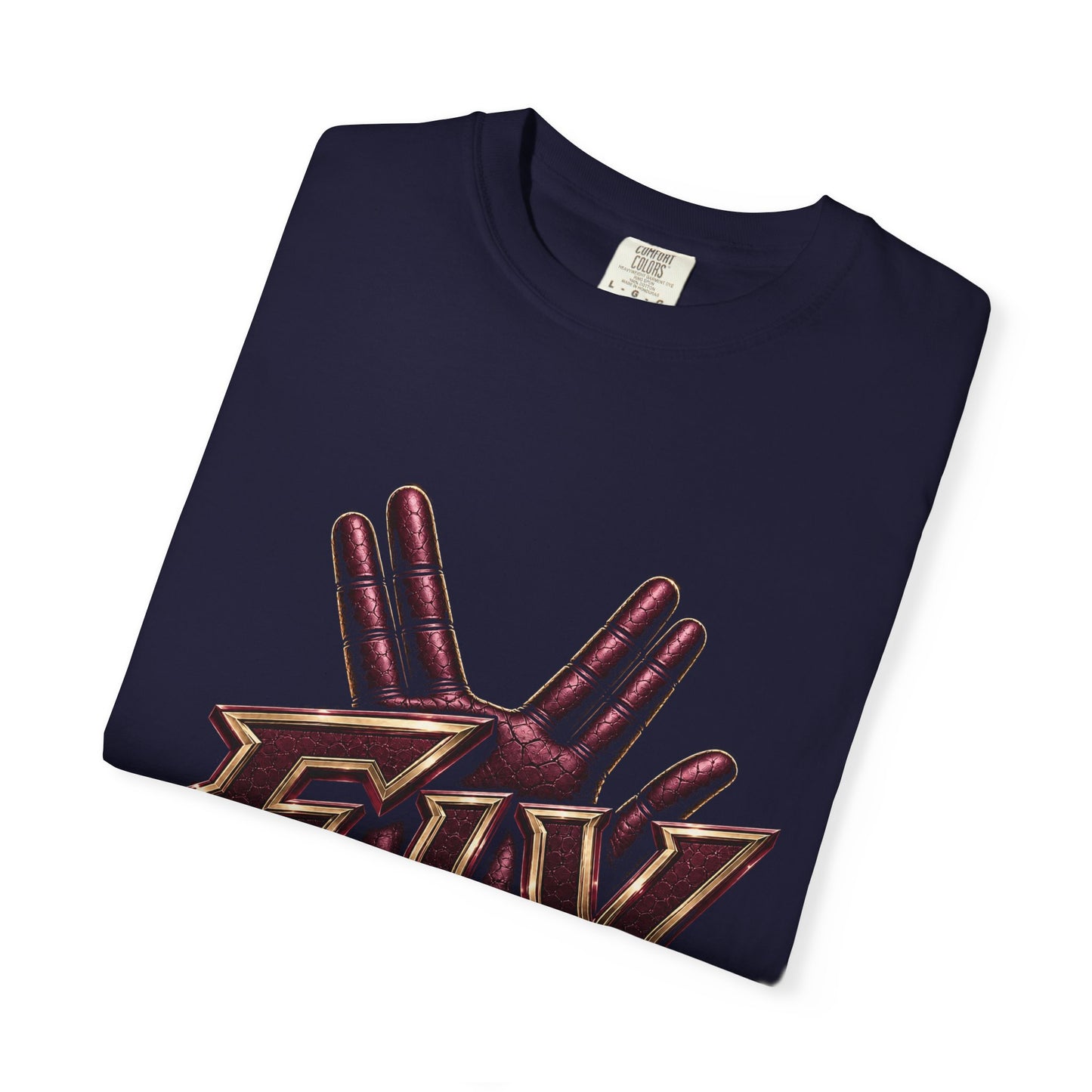F.I.V. Burgundy Royalty Heavyweight Garment-Dyed Tee